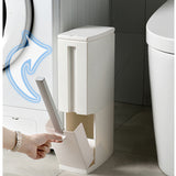 Narrow,Plastic,Trash,Toilet,Cleaning,Brushes,Bathroom,Waste,Dustbin,Trash