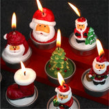 Christmas,Candle,Santa,Claus,Snowman,Candle,Party,Gifts,Decoration,Candles