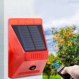 Solar,Alarm,Light,Waterproof,Remote,Control,Flash,Warning,Security,Sound,Light