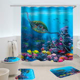 Turtle,Waterproof,Shower,Curtain,Bathroom,Curtains,Polyester,Fabric,Curtain