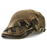 Cotton,Beret,Stripes,Embroidery,Camouflage,Casual,Sport,Cabbie