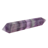 Natural,Purple,Fluorite,Crystal,Quartz,Point,Double,Terminated,Healing,Stone