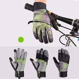 ROCKBROS,Winter,Waterproof,Finger,Touch,Scree,Cycling,Gloves,Cover,Stripe,Style