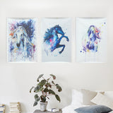 Watercolour,Fairy,Horse,Picture,Canvas,Unframed,Paintings,Abstract,Decor