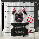 Devil,Waterproof,Fabric,Scenery,Bathroom,Shower,Curtain,Bathroom,Toilet,Toilet,Cover