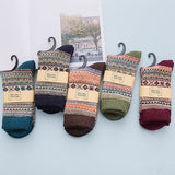 Ethnic,Knitted,Woolen,Socks,Comfortable,Breathable,Stockings