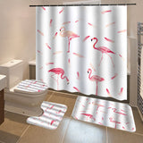 Flamingo,Printing,Waterproof,Bathroom,Shower,Curtain,Toilet,Cover,Floor