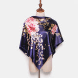 Women,Imitation,Floral,Letter,Pattern,Elegant,Square,Scarf,Shawl