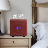 Wireless,bluetooth,Speaker,Alarm,Clock,Wooden,Retro,Radio,Timebox,Digital,Table,Music,Clock