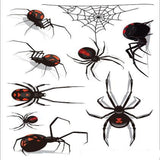 Halloween,Waterproof,Tattoo,Sticker,Black,Spider,Temporary,Tattoo,Flash,Decor,Decoration