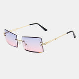 Women,Frameless,Color,Gradient,Square,Shape,Fashion,Casual,Protection,Sunglasses