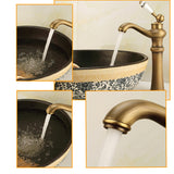 Bathroom,Faucet,Brass,Basin,Faucet,Contemporary,Single,Handle,Water,Antique,Bronze,Finish