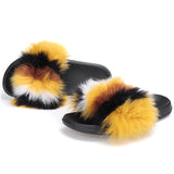 Womens,Plush,Fuzzy,Furry,Sliders,Slippers,Sandals,Flops,Shoes