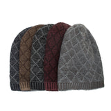 Double,Color,Knitted,Beanie