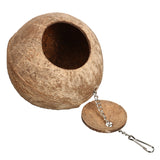 Natural,Coconut,Shell,Parakeet,House,Parrot,Feeder,Feeding,Cages