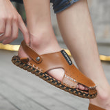 Outdoor,Summer,Leather,Casual,Round,Beach,Slipper,Sport,Shoes,Sandals