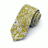 Wedding,Cotton,Printing,Floral,Skinny,Grooms,Necktie