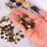 100Pcs,Metal,Mixed,Jeans,Buttons,Fasteners,Press,Popper,Denim,Jacket,Leather