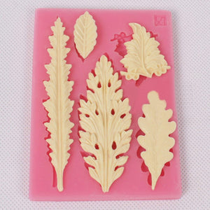 Leaves,Fondant,Chocolate,Kitchen,Baking,Silicone,Sugar,Decoration