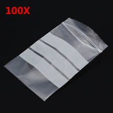 100Pcs,8x12cm,Reclosable,Ziplock,Writing,Panels,Adhesive