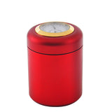 Aluminum,Stash,Storage,Airtight,Smell,Proof,Herbs,Spices,Container,Essential,(With,Hygrometer),Kitchen,Storage,Container