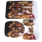 Bathroom,Toilet,Cover,Waterproof,Bathroom,Shower,Curtain,Chrismas,Print