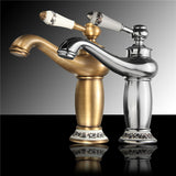 Bathroom,Faucet,Brass,Basin,Faucet,Contemporary,Single,Handle,Water,Antique,Bronze,Finish