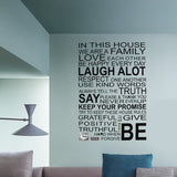 Removable,Vinyl,Decal,Mural,Family,Living,Decor,Quote,Sticker