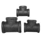 Equal,Malleable,Black,Pipes,Fittings,Female,Connector"