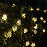 KCASA,Gardening,20LED,Solar,Panel,Light,Leaves,Holiday,Christmas,Wedding,Decoration