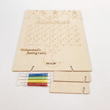 Wooden,Ramadan,Countdown,Calendar,Graffiti,Mubarak,Decorations