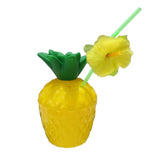 12Pcs,Plastic,Coconut,Pineapple,Straw,Tropical,Hawaiian,Beach,Party,Decor