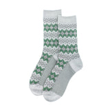 Retro,Ethnic,Diamond,Pattern,Jacquard,Middle,Socks