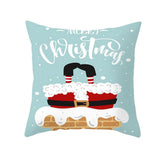 Merry,Christmas,Pillow,Polyester,Pillow,Cover,Santa,Claus,Pattern,Decorative,Cushion,Cover