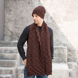 Solid,Color,Fashion,Casual,Beanie,Scarf,Gloves