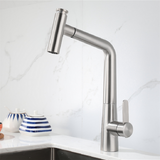 Stainless,Steel,Rotate,Basin,Faucet,Single,Bathroom,Mixer,Water,Splash,Proof,Bubbler