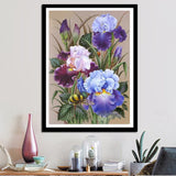 Drill,Diamond,Paintings,Flower,Embroidery,Cross,Stitch