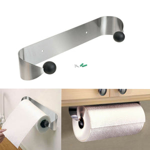 Stainless,Steel,Paper,Towel,Holder,Mount,Paper,Under,Cabinet,Organizer,Hanger,Kitchen