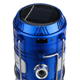 Portable,Rotate,Lantern,Camping,Solar,Rechargeable,Flashlight,Torch