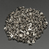 100Pcs,7x10mm,Metal,Silver,Studs,Rivet,Bullet,Spike,Screw,Leather,Craft