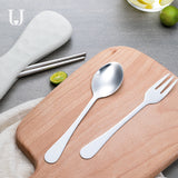 Stainless,Steel,Cutlery,Flatware,Chopsticks,Spoon,Outdoor,Travel,Portable