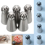 Stainless,Steel,Sphere,Icing,Piping,Nozzle,Pastry,Decor