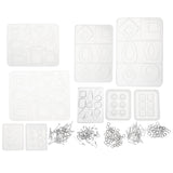 248PCS,Silicone,Earring,Pendant,Necklace,Jewelry,Resin,Mould,Casting,Craft