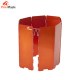 Maple,Shield,Camping,Picnic,Aluminum,Stove,Screen,Orange