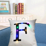 Honana,Creative,Lights,Letter,Pillowcase,Plush,Pillow,Cushion,Cover,Christmas