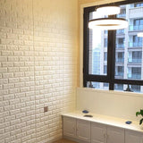 Waterproof,Brick,Sticker,White,Panel,70x77cm