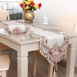 Pastoral,Table,Runner,Flower,Tablecloth,Wedding,Party,Decorative