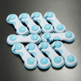 10Pcs,Blue&White,Plastic,Cupboard,Drawers,Security