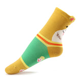 Women,Ladies,Lovely,Cartoon,Animal,Stripped,Cotton,Socks