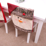 Santa,Claus,Embroidered,Chair,Cover,Christmas,Kitchen,Dinner,Chair,Covers,Decorations